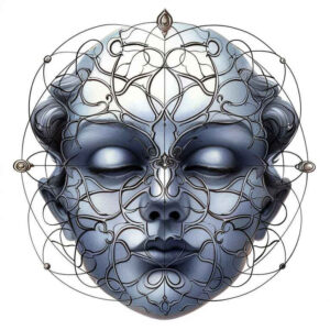 carnival-mask – tattoo design ideas free ai generated – surrealism-distorted-reality – for-ribs – Gallery: masks-inkby-ai