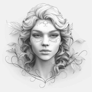 curved-lines-mask – tattoo design ideas free ai generated – realism-photo-accuracy – for-outer-arm – Gallery: masks-inkby-ai