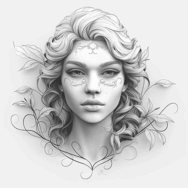 curved-lines-mask – tattoo design ideas free ai generated – realism-photo-accuracy – for-outer-arm – Gallery: masks-inkby-ai