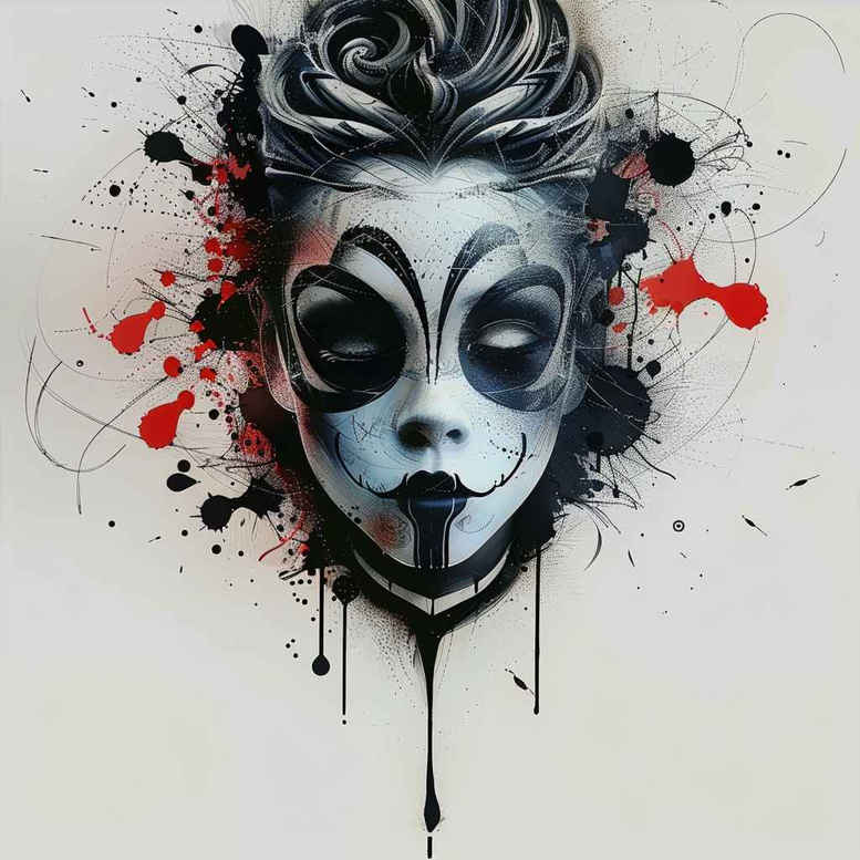 eyes-mask-for-men – tattoo design ideas free ai generated – surrealism-altered-reality – for-triceps – Gallery: masks-inkby-ai