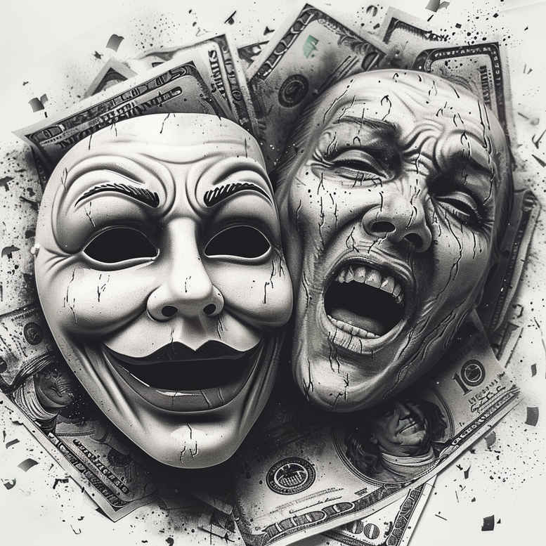fine-line-mask – tattoo design ideas free ai generated – neotraditional-modern-classic – for-lower-back – Gallery: masks-inkby-ai