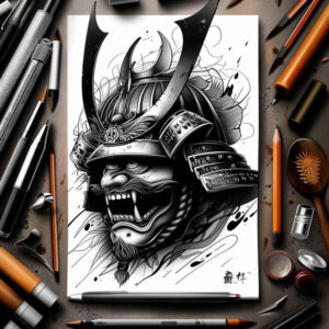 fine-line-mask – tattoo design ideas free ai generated – surrealism-unreal-light – for-palm – Gallery: masks-inkby-ai