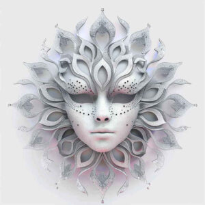 light-effect-mask – tattoo design ideas free ai generated – realism-mirrored-effect – for-hip – Gallery: masks-inkby-ai