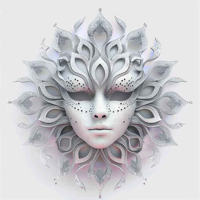 light-effect-mask – tattoo design ideas free ai generated – realism-mirrored-effect – for-hip – Gallery: masks-inkby-ai