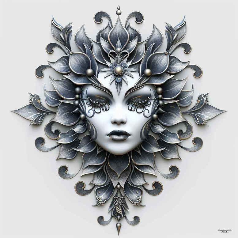 light-effect-mask – tattoo design ideas free ai generated – surrealism-phantasmagoria – for-side – Gallery: masks-inkby-ai