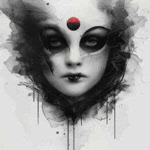 mask-in-motion – tattoo design ideas free ai generated – neotraditional-balanced-color – for-heel – Gallery: masks-inkby-ai