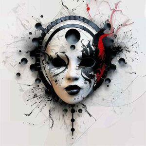 masks – tattoo design ideas free ai generated – surrealism-beyond-reality – for-spine – Gallery: masks-inkby-ai