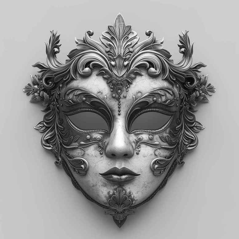 nature-motif-mask – tattoo design ideas free ai generated – surrealism-chromatic-flux – for-lower-arm – Gallery: masks-inkby-ai