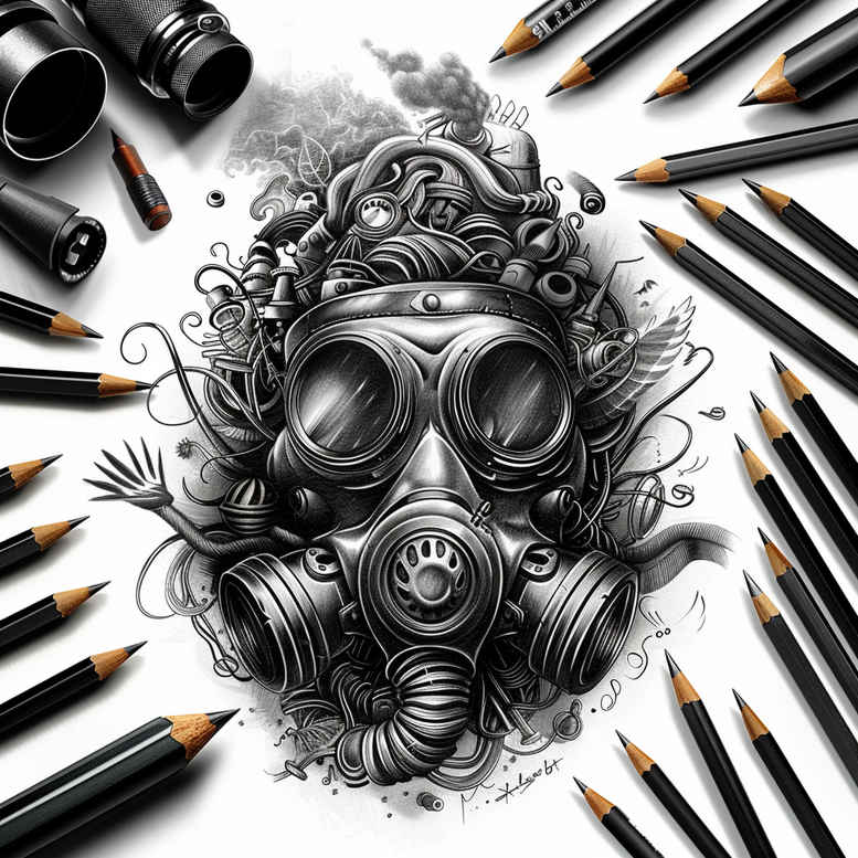 ornamental-detail-mask – tattoo design ideas free ai generated – realism-natural-look – for-arm – Gallery: masks-inkby-ai