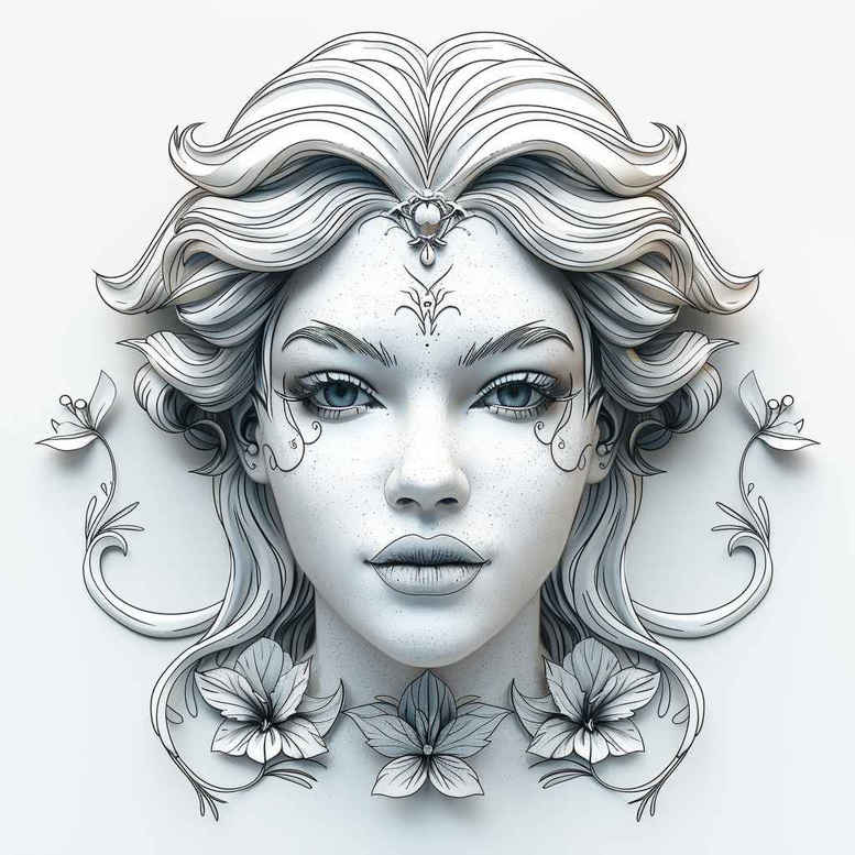 protection-symbol-mask – tattoo design ideas free ai generated – realism-realistic-movement – for-shoulder-blade – Gallery: masks-inkby-ai