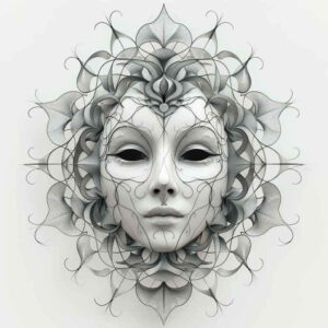realistic-mask – tattoo design ideas free ai generated – realism-hyper-realistic – for-thigh – Gallery: masks-inkby-ai