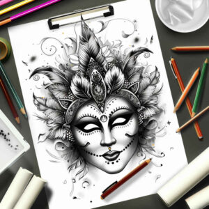 shadow-and-light-mask – tattoo design ideas free ai generated – realism-smooth-gradients – for-ribs – Gallery: masks-inkby-ai