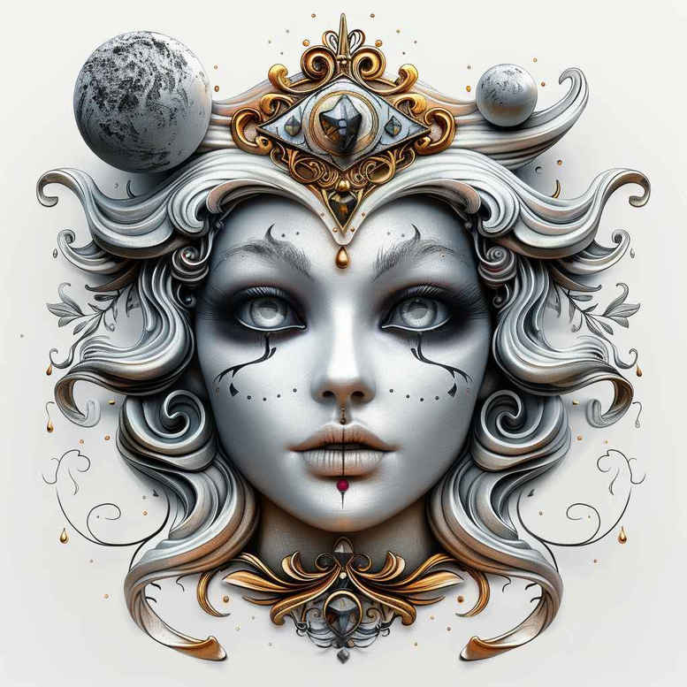 shadow-and-light-mask – tattoo design ideas free ai generated – surrealism-illusionary – for-calf – Gallery: masks-inkby-ai