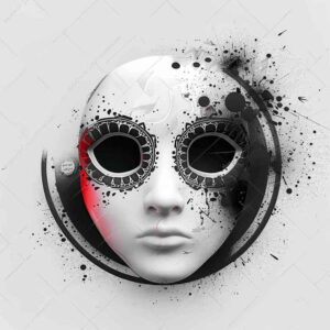 spiritual-mask – tattoo design ideas free ai generated – neotraditional-rich-shading – for-inner-arm – Gallery: masks-inkby-ai