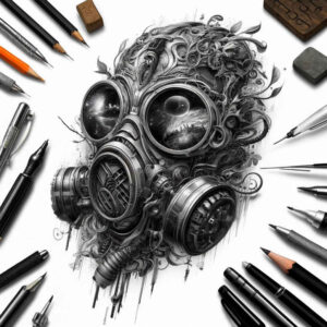 symbolic-meaning-mask – tattoo design ideas free ai generated – realism-realistic-wrinkles – for-fingers – Gallery: masks-inkby-ai