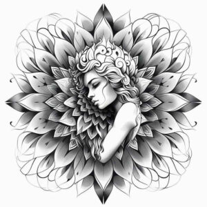 masks tattoo design ideas ornate artistic detail for shoulder blade
