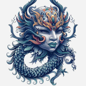 masks tattoo design ideas Neotraditional vivid color bold shapes for elbow