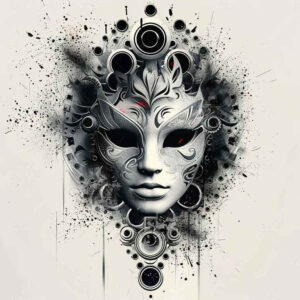 masks tattoo design ideas color depth cultural symbolism for chest