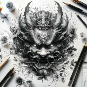 masks tattoo design ideas bright color detailed for wrist