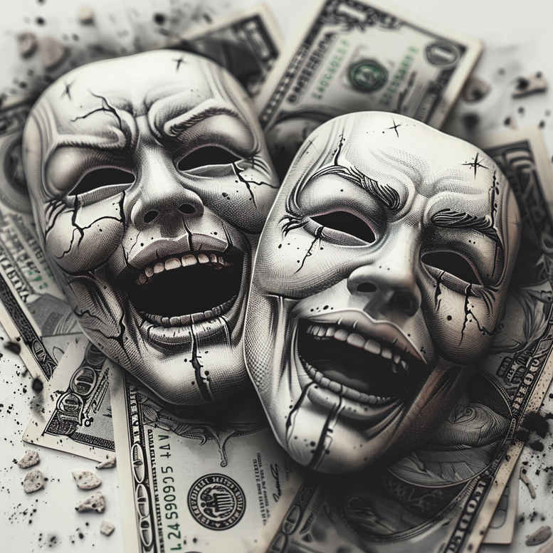 masks tattoo design ideas color blending dramatic for spine