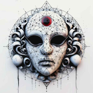 masks tattoo design ideas lifelike exaggerated features for ribs