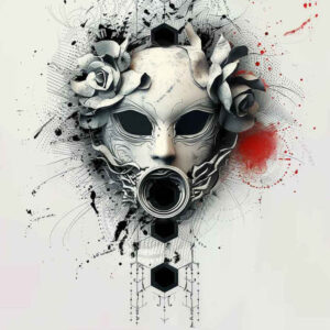 masks tattoo design ideas Realism optical depth haunting embodying endurance