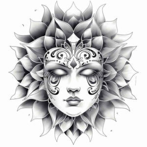 masks tattoo design ideas macro layered for fingers