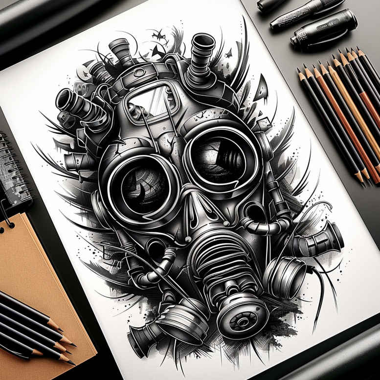 masks tattoo design ideas vibrant mysterious stands for strength