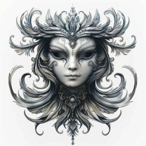 masks tattoo design ideas Realism anatomical accuracy mystical shows strength