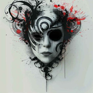 masks tattoo design ideas atmospheric mystical strength and power