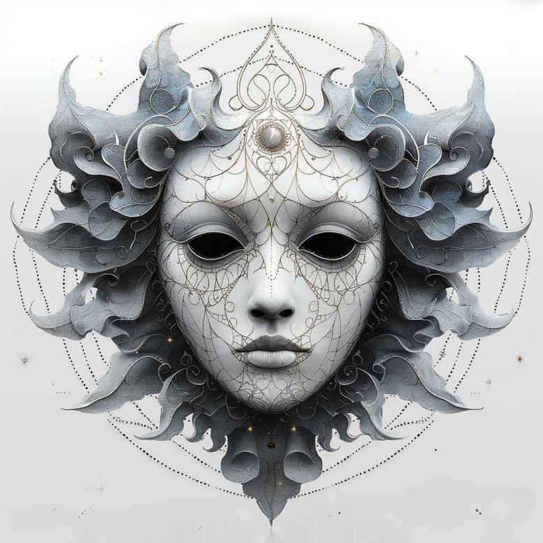 masks tattoo design ideas bold motifs mythical for sternum