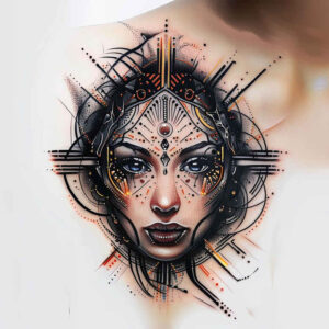 masks tattoo design ideas Surrealism unreal protective embodying strength