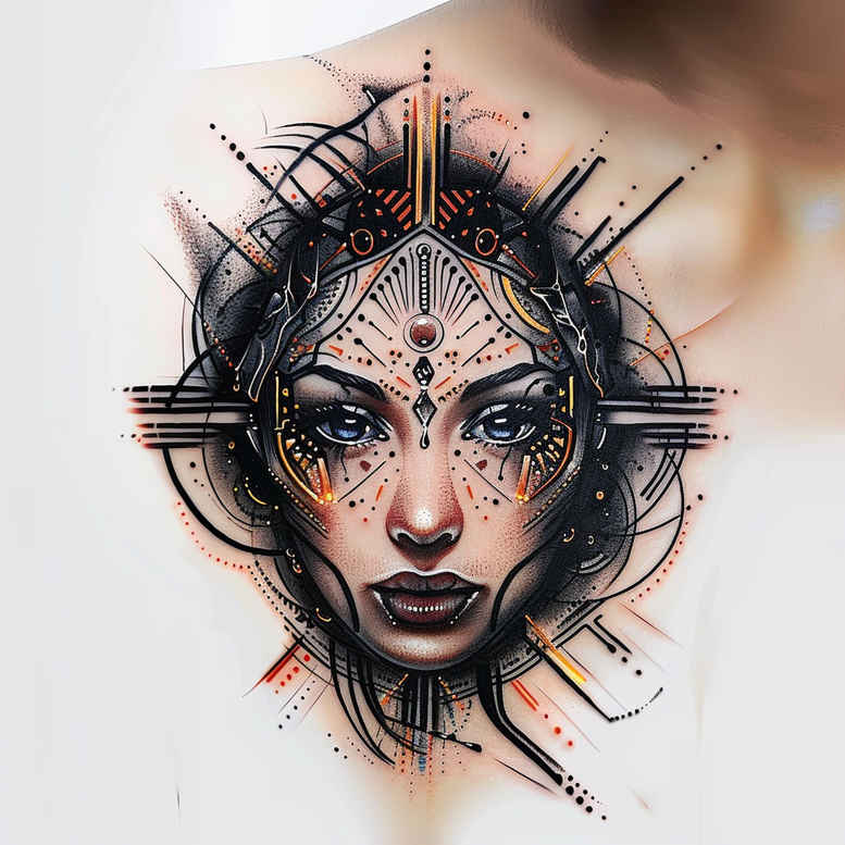 masks tattoo design ideas Surrealism unreal protective embodying strength