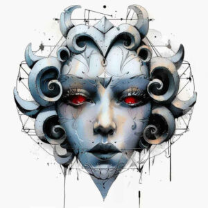 masks tattoo design ideas Surrealism phantom shadows protective for full back