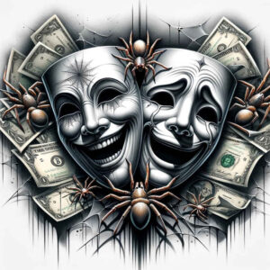 masks tattoo design ideas Surrealism unreal ritualistic symbolising perseverance