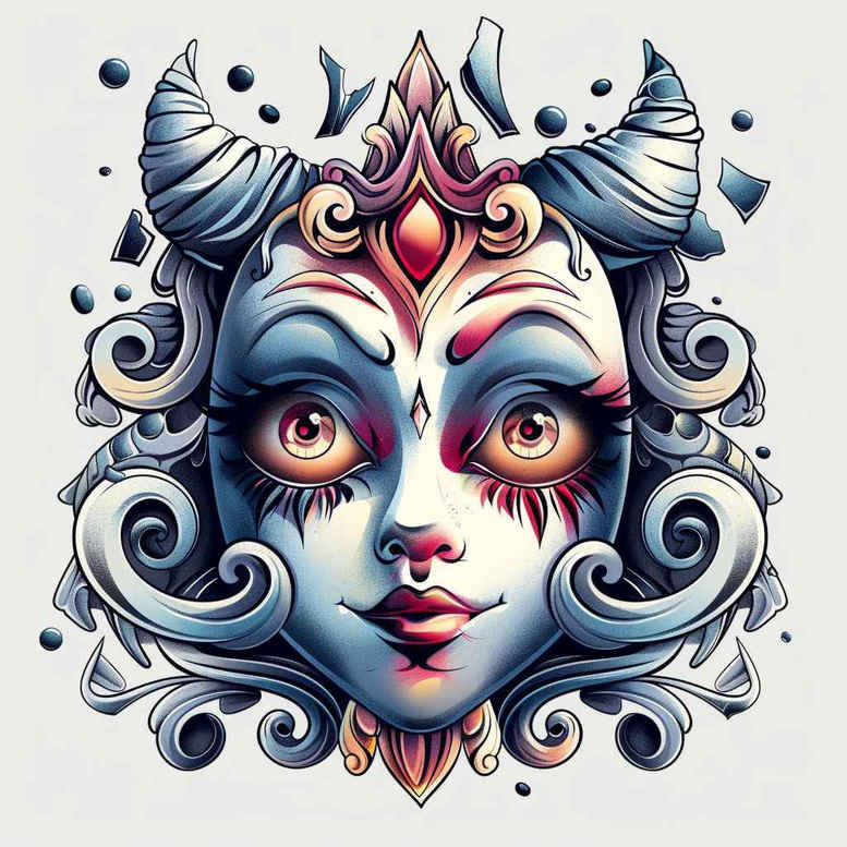 masks tattoo design ideas Realism true skin spiritual meaning strength