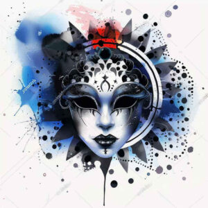 masks tattoo design ideas Surrealism symbolic textured represents endurance