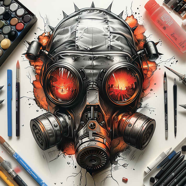 masks tattoo design ideas vintage influence theatrical endurance and power