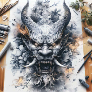 masks tattoo design ideas modern twist theatrical stands for courage