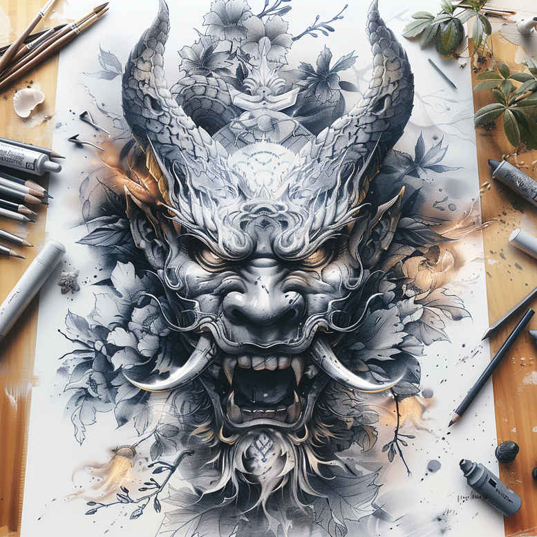 masks tattoo design ideas modern twist theatrical stands for courage