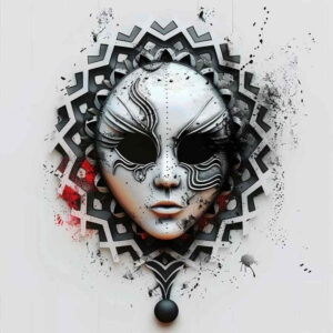 masks tattoo design ideas elaborate traditional for shin