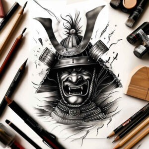 masks tattoo design ideas Surrealism ghostly shapes tribal meaning perseverance
