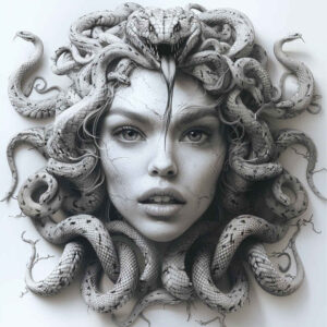 mythological-power-tattoo-surrealism-impossible-forms-for-arm – tattoo design ideas free ai generated – Gallery: medusa-inkby-ai