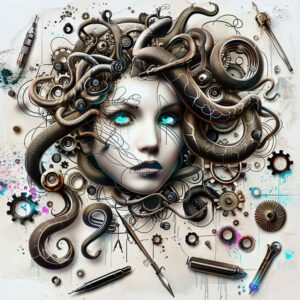 legendary-beast-tattoo – tattoo design ideas free ai generated – mystic-darkness – for-sternum – Gallery: medusa-inkby-ai