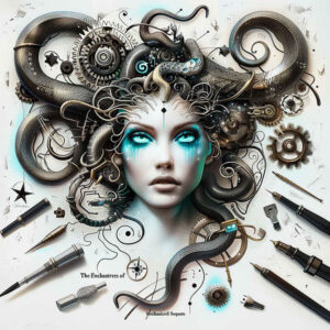 medusa-legend-tattoo – tattoo design ideas free ai generated – bizarre – for-full-back – Gallery: medusa-inkby-ai