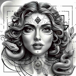 medusa-mask – tattoo design ideas free ai generated – desolate – for-nape – Gallery: medusa-inkby-ai