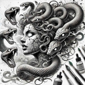 mythical-art-tattoo-realism-refined-lines-for-triceps – tattoo design ideas free ai generated – Gallery: medusa-inkby-ai