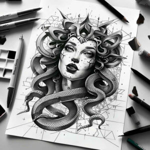 legendary-monster-realism-highlight-detail-for-upper-back – tattoo design ideas free ai generated – Gallery: medusa-inkby-ai