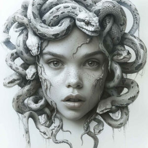 medusa-stare-tattoo-neotraditional-solid-blacks-for-upper-arm – tattoo design ideas free ai generated – Gallery: medusa-inkby-ai