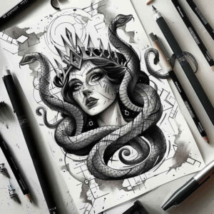 greek-legend-tattoo-realism-contour-shading-for-biceps – tattoo design ideas free ai generated – Gallery: medusa-inkby-ai